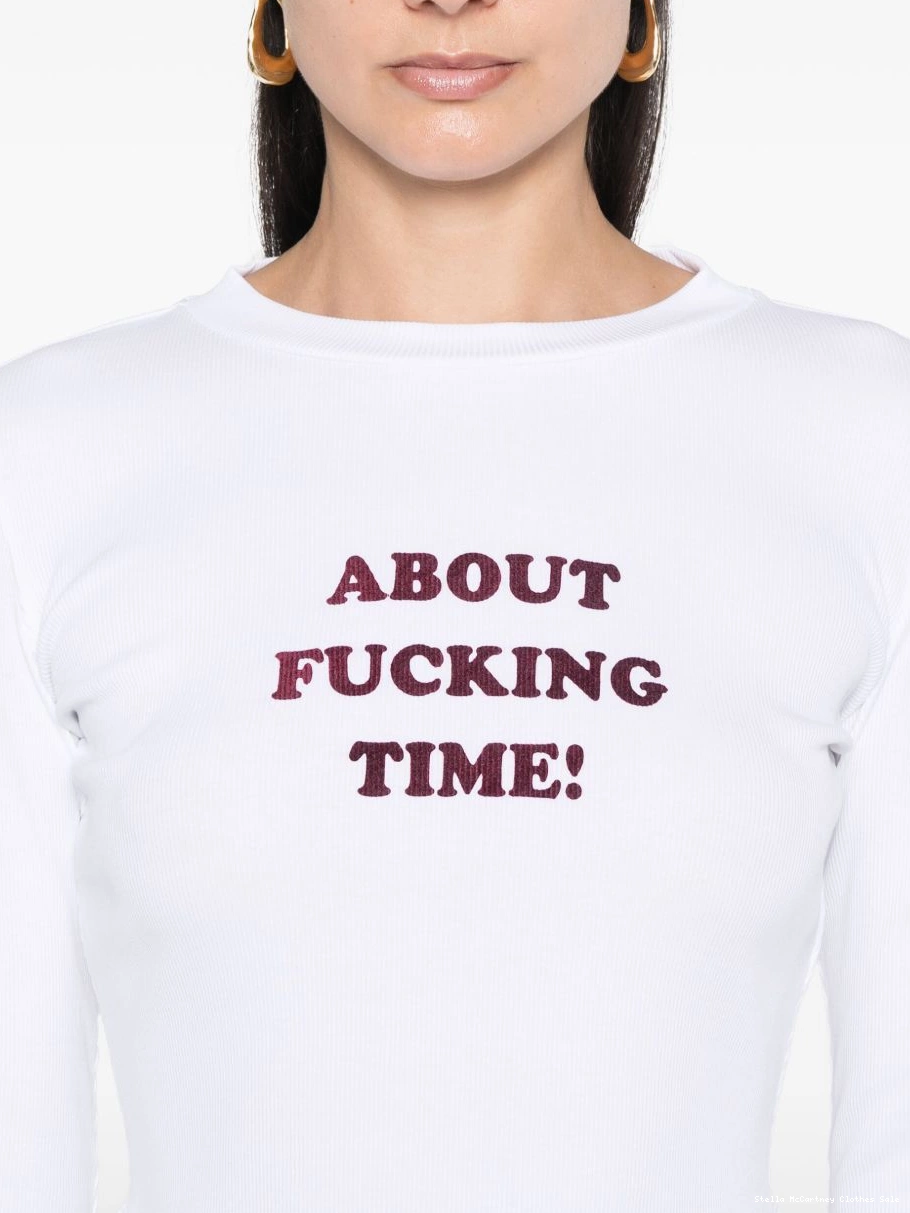 Cheap slogan-print McCartney T-shirt Women Stella 0708
